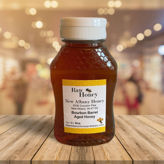 8oz Bourbon Barrel - Infused Raw Honey